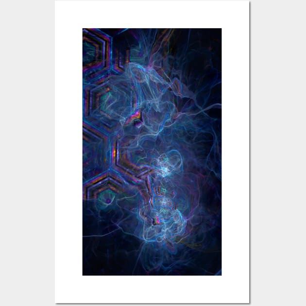 Abstract Fractal Nebula and Geometric Morph Wall Art by Cato99